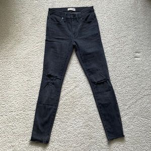 Madewell 9” High-Rise Skinny in Black